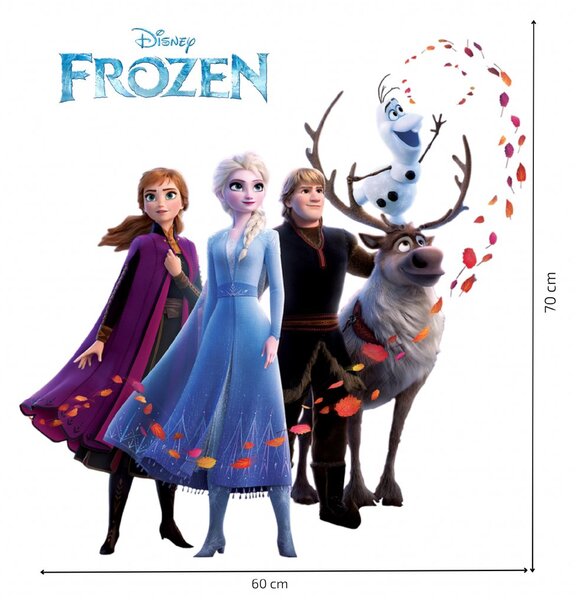 Samolepka na stenu "Frozen 2" 60x70cm