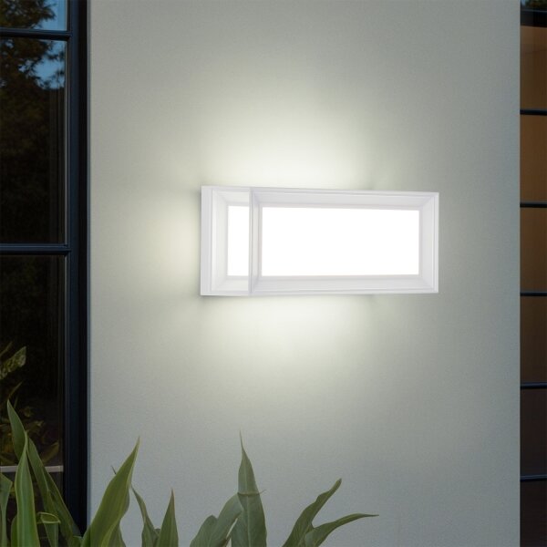 Brilagi - PARKER LED vonkajšie nástenné svietidlo s pohybovým senzorom LED/12W/230V biele IP44