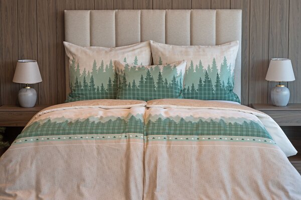 Obliečky Larsen Flanel premium 1x 140/200, 1x 70/90