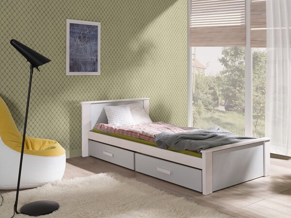 Mirjan24 Detská posteľ Minesota 80, Rozmer postele: 80x180, Farby:: biela / dub sonoma 5902928320909