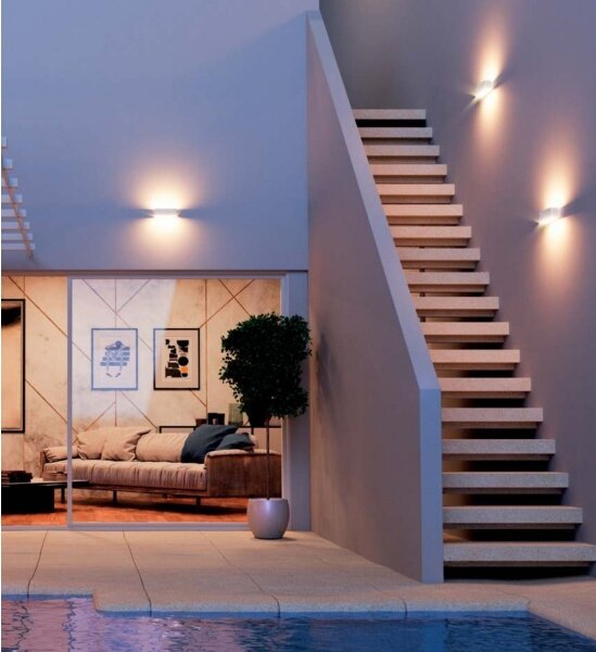 Redo 90095 - LED vonkajšie nástenné svietidlo PLANIT LED/10W/230V 3000K IP54 biela
