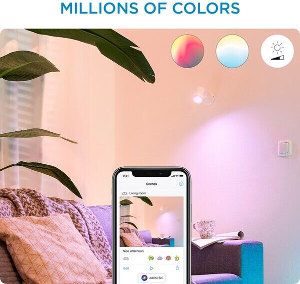 Philips WiZ Colors 8719514551879 IMAGEO bodové svietidlo 1xGU10 5W/350lm 2200-6500K+RGB biela stmievateľné