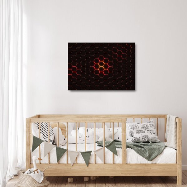 Sklenený obraz pletiva (70x50 cm)