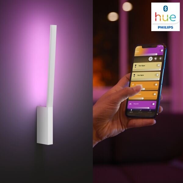 Philips Hue White and color ambiance 8719514343443 Liane nástenné svietidlo LED 20W/900lm 2000-6500K+RGB biela bluetooth