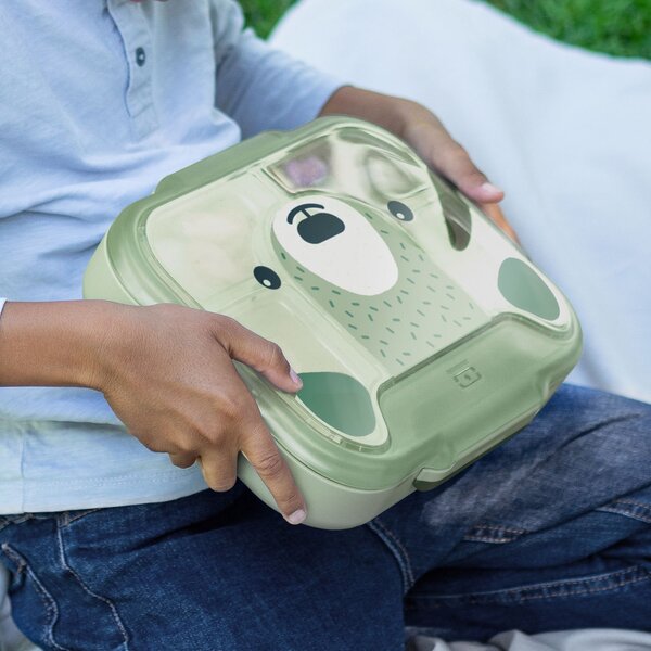 Desiatový box Monbento Wonder Green Bear 950 ml