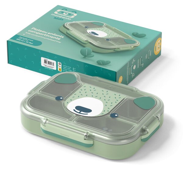 Desiatový box Monbento Wonder Green Bear 950 ml