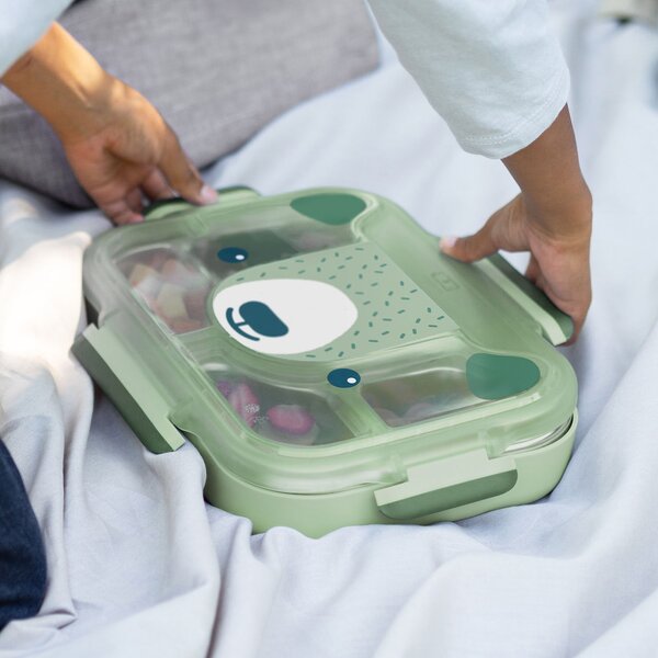 Desiatový box Monbento Wonder Green Bear 950 ml