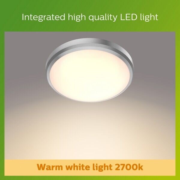 Philips 8719514417830 Doris vonkajšie stropné svietidlo LED 6W/600lm 2700K IP54 nikel