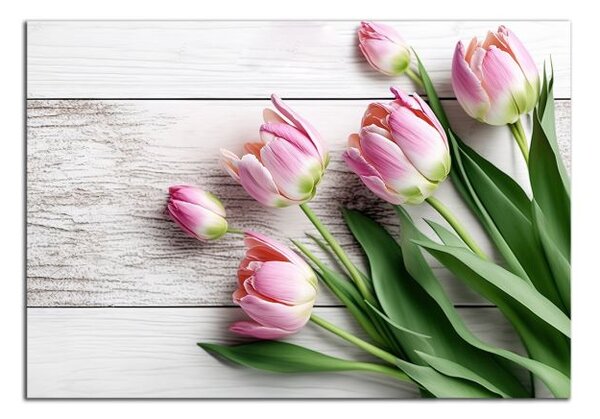Obraz na stenu Ružové tulipány