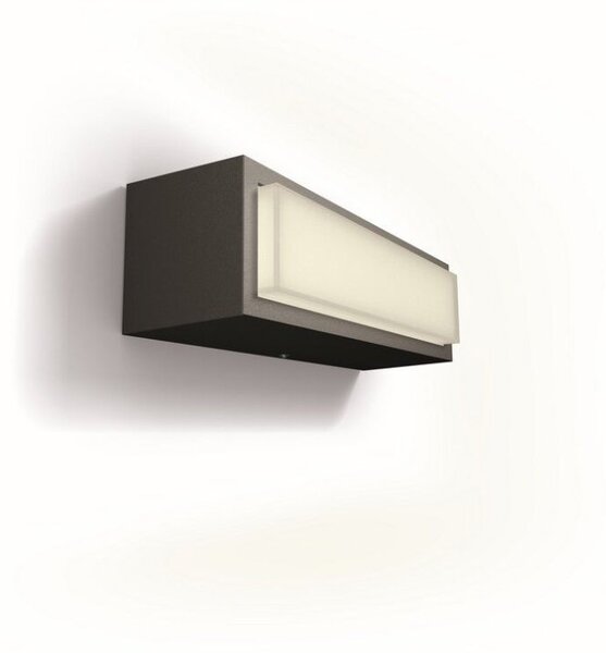 Philips 8720169263697 UltraEfficient Stratosphere vonkajšie nástenné svietidlo LED 3,8W/800lm 2700K IP44 antracit