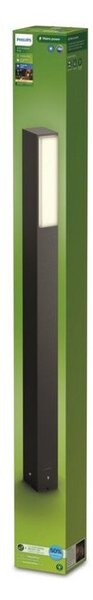 Philips 8720169257450 UltraEfficient Stratosphere vonkajšie stojanové svietidlo/stĺpik LED V770mm 3,8W/800lm 2700K IP44 antracit