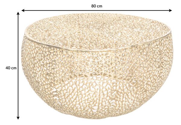 Konferenčný stolík BREGENZ 80 cm - zlatá
