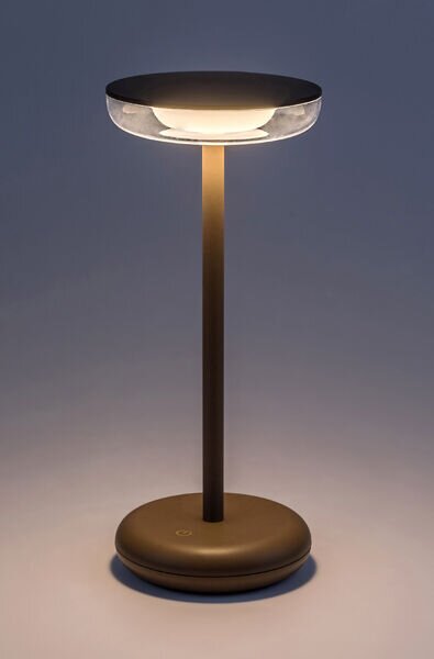RABALUX 77089 Konin vonkajšie dekoratívne svietidlo/lampička LED V260mm 6W/60lm 3000K IP44 karamel, priehľadná