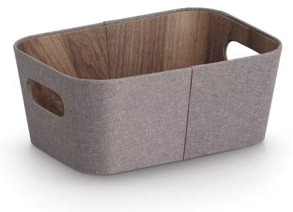 Zeller Present Úložný box s madlami, FABRIWOOD, hnedý, 26 x 18 x 11