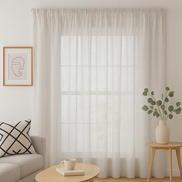 Krémovobiely záves 140x250 cm Drimar – Restilo