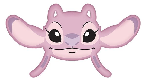 Fleecový detský vankúšik 41x32 cm Lilo and Stitch "Angel Pink" – Jerry Fabrics