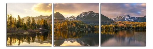 Obraz na plátne Panoráma Tatry a pleso