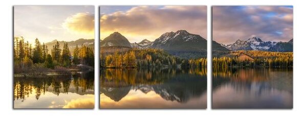 Obraz na plátne Panoráma Tatry a pleso