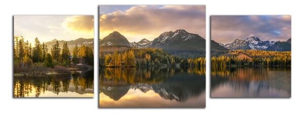 Obraz na plátne Panoráma Tatry a pleso