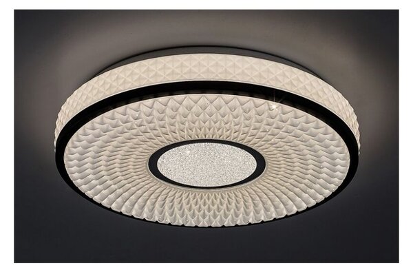 RABALUX 71137 SEDONA2 stropné svietidlo LED D395mm 24W/1680lm 4000K čierna, starlight efekt