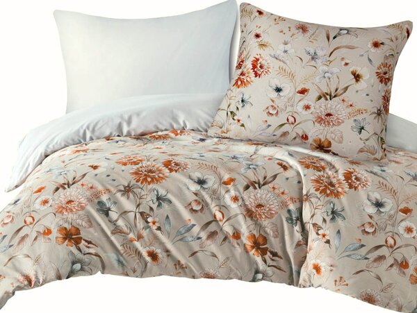 RENFORCÉ OBLIEČKY SIDELYA EXCLUSIVE 160X200 CM, 2 KS 70X80 CM KVETY