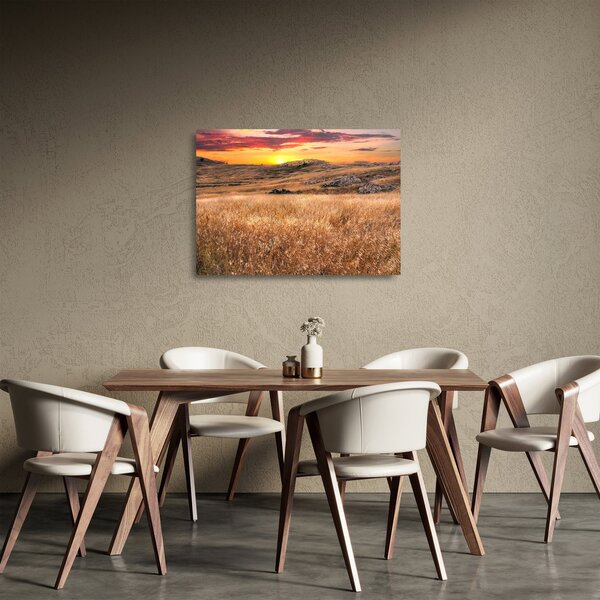 Sklenený obraz pole (70x50 cm)