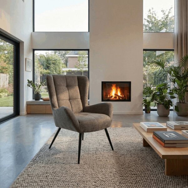 Kreslo sivé AK-H9206 GREY2