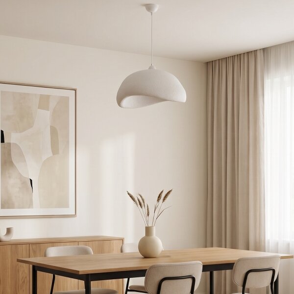 Brilagi - Závesné svietidlo na lanku WABI SABI 1xE27/40W/230V pr. 42 cm biela