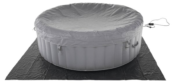 KONDELA Nafukovacia vírivka, sivá/biela, 4-6 os, 1000 l, KAMINO NEW TYP 2