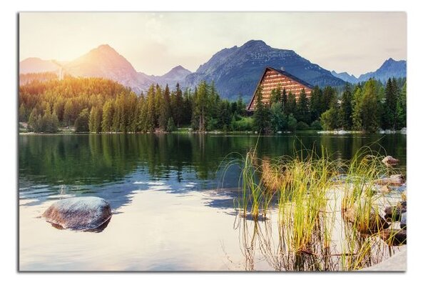 Obraz na plátne Tatry a západ slnka