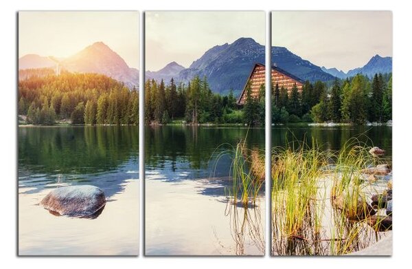 Obraz na plátne Tatry a západ slnka