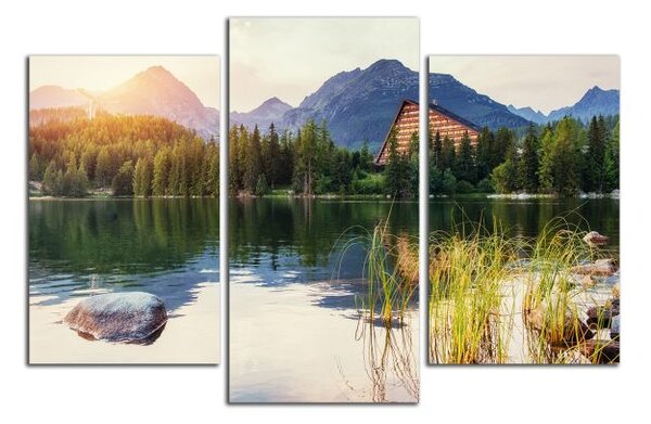 Obraz na plátne Tatry a západ slnka