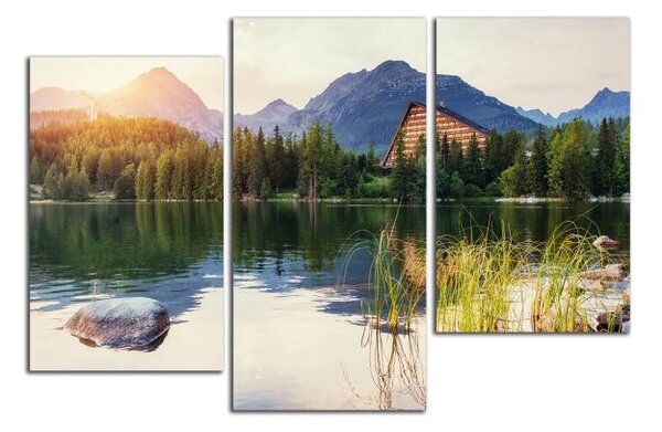 Obraz na plátne Tatry a západ slnka