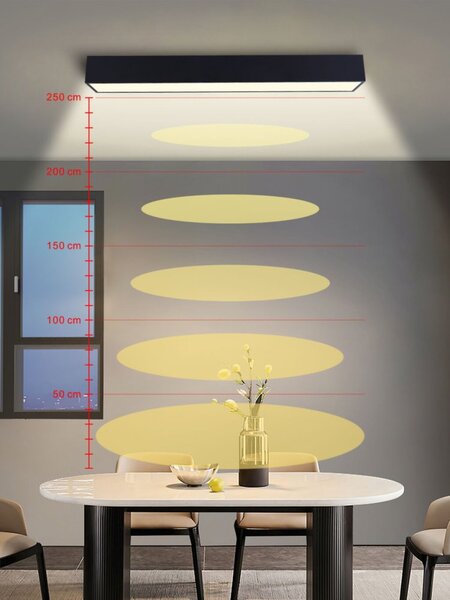 Immax 07074-90 NEO CANTO Smart stropné svietidlo LED 900x150mm 50W/4220lm 3000-6000K, čierne, Zigbee 3.0