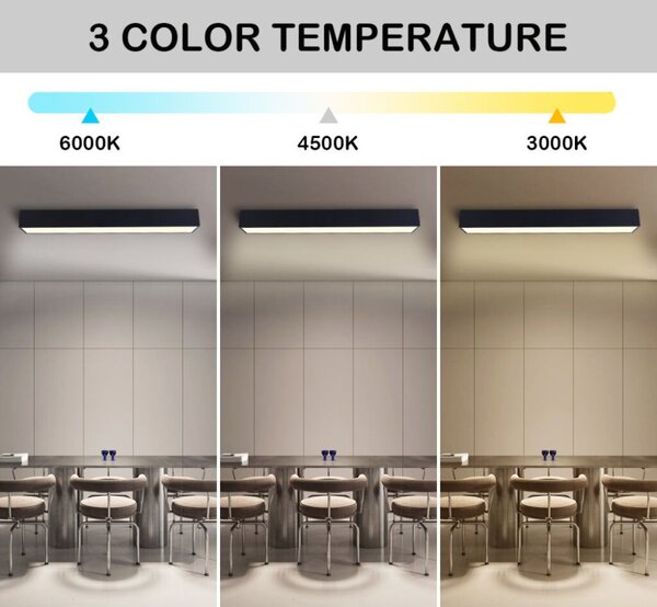 Immax 07074-90 NEO CANTO Smart stropné svietidlo LED 900x150mm 50W/4220lm 3000-6000K, čierne, Zigbee 3.0