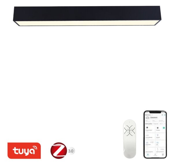 Immax 07074-90 NEO CANTO Smart stropné svietidlo LED 900x150mm 50W/4220lm 3000-6000K, čierne, Zigbee 3.0