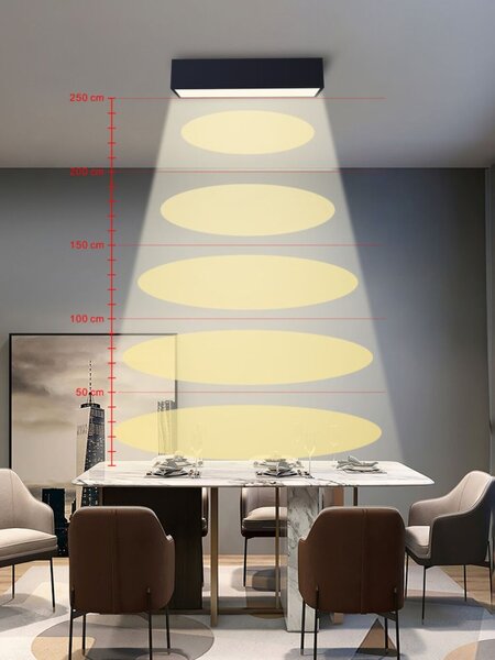 Immax 07074-60 NEO CANTO Smart stropné svietidlo LED 600x150mm 34W/2450lm 3000-6000K, čierne Zigbee 3.0