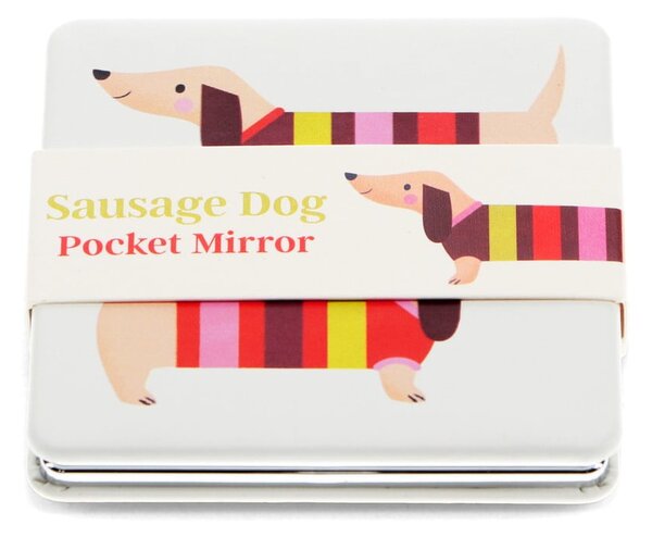 Kozmetické zväčšovacie zrkadlo 7x7 cm Sausage Dog – Rex London