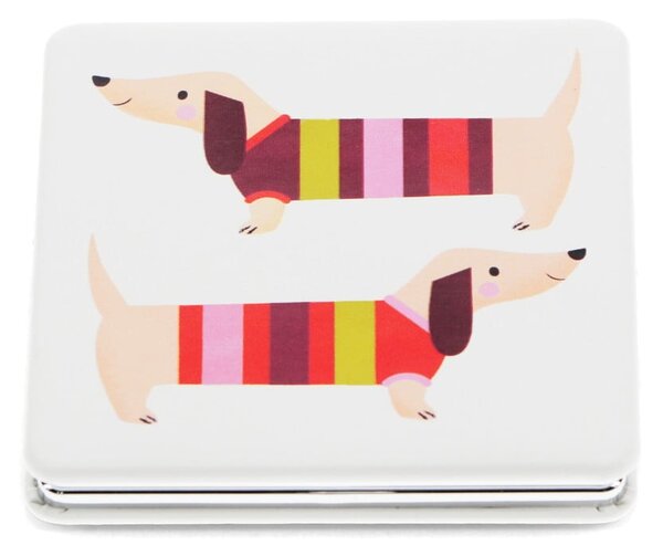 Kozmetické zväčšovacie zrkadlo 7x7 cm Sausage Dog – Rex London