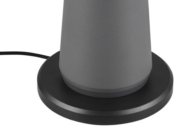TRIO Reality R57716142 FUNGO vonkajšia stolná lampa SMD LED V310mm 2W/200lm 3000+4000+6500K IP54 antracitová, čierna, nabíjateľná batéria, USB-C port, nabíjacia stanica