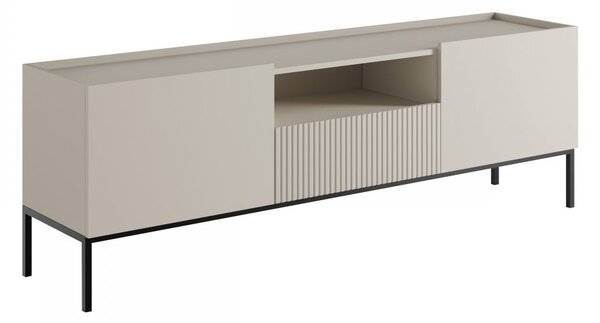 Mirjan24 Moderná TV skrinka Zulek 180 2D1SZ, Farby: dub artisan / dub artisan + čierna 5903211407703