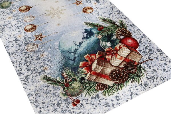 Vianočný gobelínový behúň na stôl 45x140 cm Christmas time Farba Viacfarebná Rozmery 45x140 cm