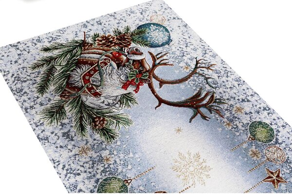 Vianočný gobelínový behúň na stôl 45x140 cm Christmas time Farba Viacfarebná Rozmery 45x140 cm