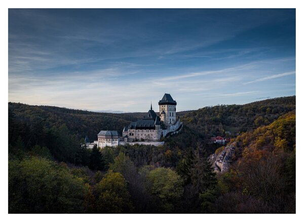 Sklenený obraz Karlštejn (70x50 cm)
