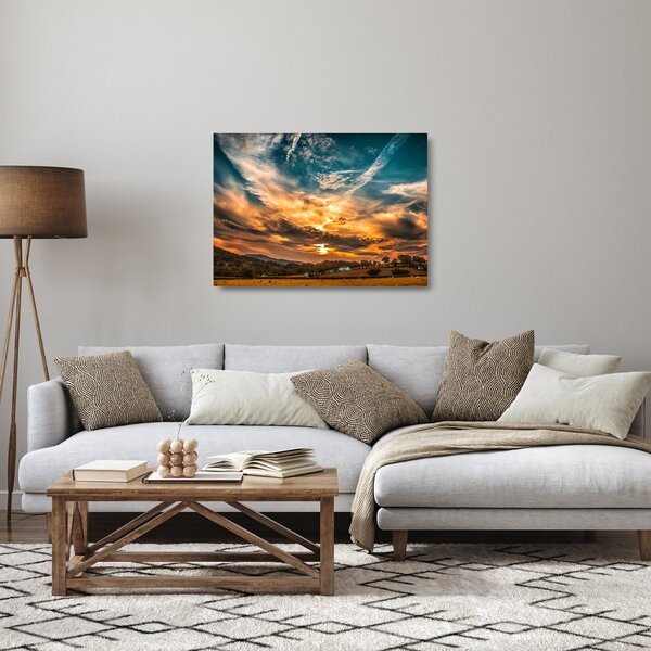 Sklenený obraz mračien (70x50 cm)