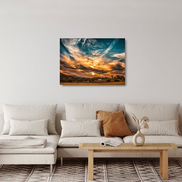 Sklenený obraz mračien (70x50 cm)