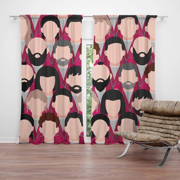 Sablio Záves Money heist Anonymné tváre: 2ks 140x250cm