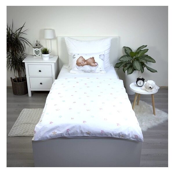 Bavlnená detská obliečka do postieľky 100x135 cm Teddy "Moon" – Jerry Fabrics