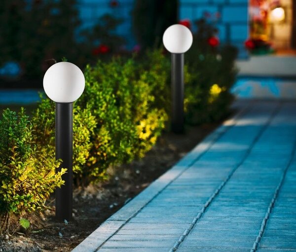 ITALUX OFL-8081-BL Feltre vonkajšie stojanové svietidlo/stĺpik 1xE27 V800mm IP54 čierna, biela
