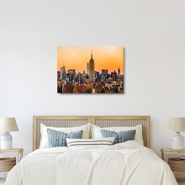 Sklenený obraz New Yorku (70x50 cm)
